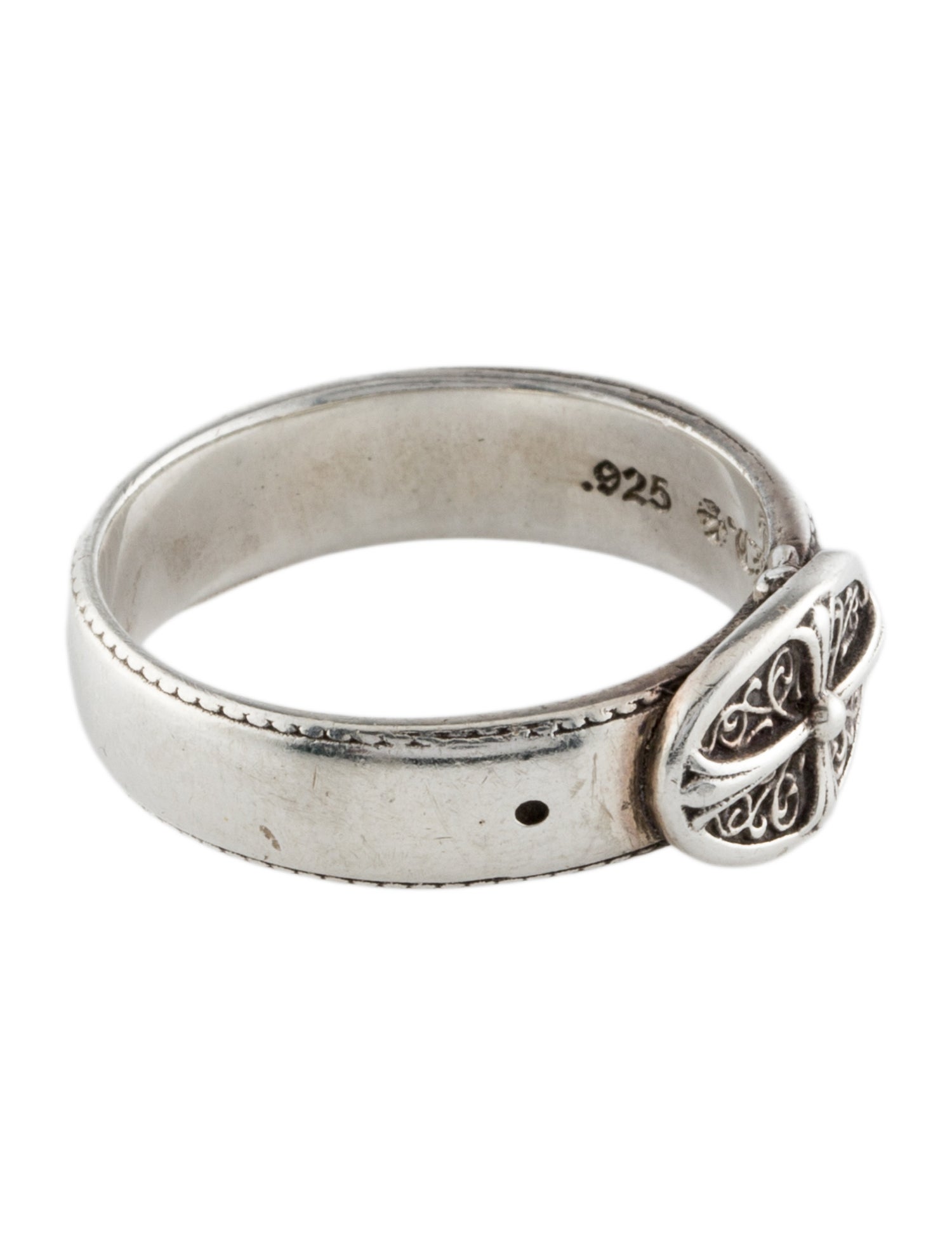 Chrome Hearts Oval Cross Belt Ring