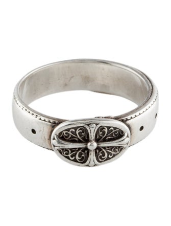 Chrome Hearts Oval Cross Belt Ring