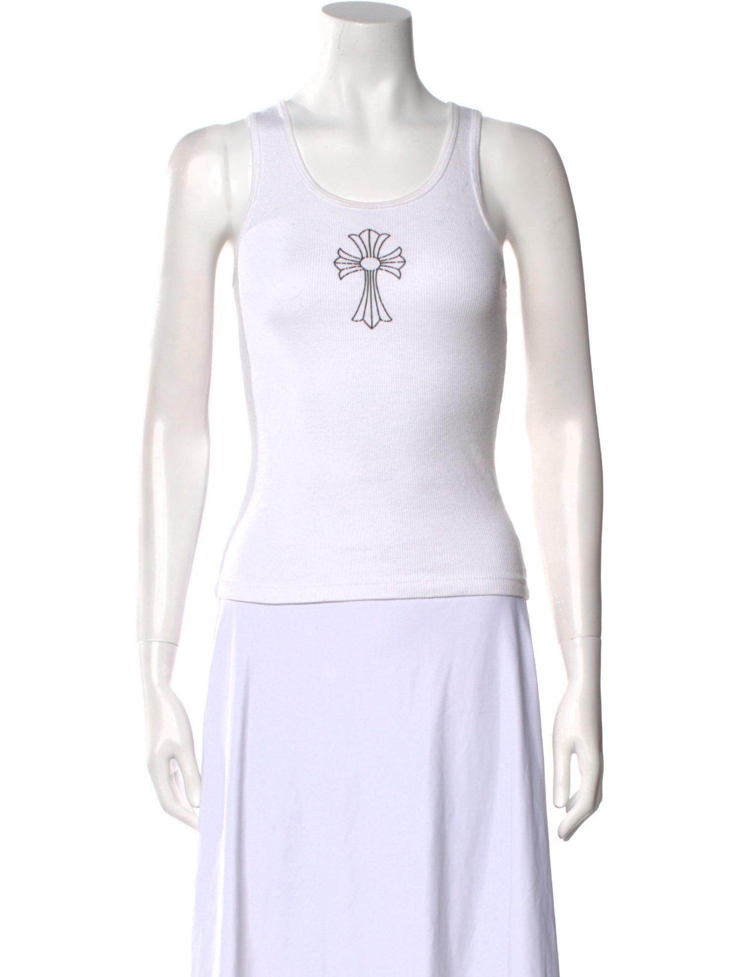 Chrome Hearts Cross Logo Graphic Print Top