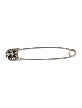 Chrome Hearts Diamond Large Safety Pin