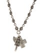 Chrome Hearts Dagger Pendant & Maltese Cross Chain Necklace
