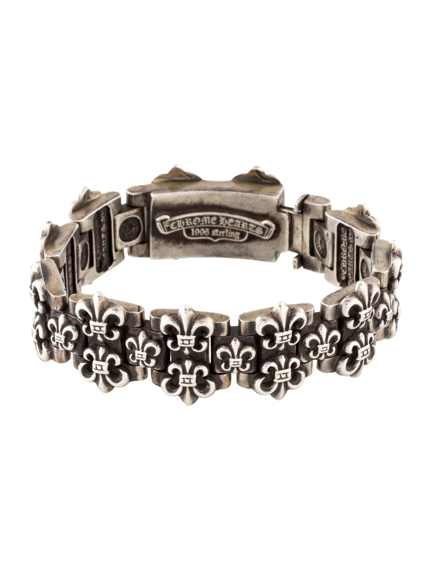 Chrome Hearts Double Fleur de Lis Link Bracelet