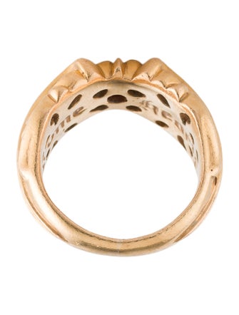 Chrome Hearts 22K Ruby Maltese Cross Band