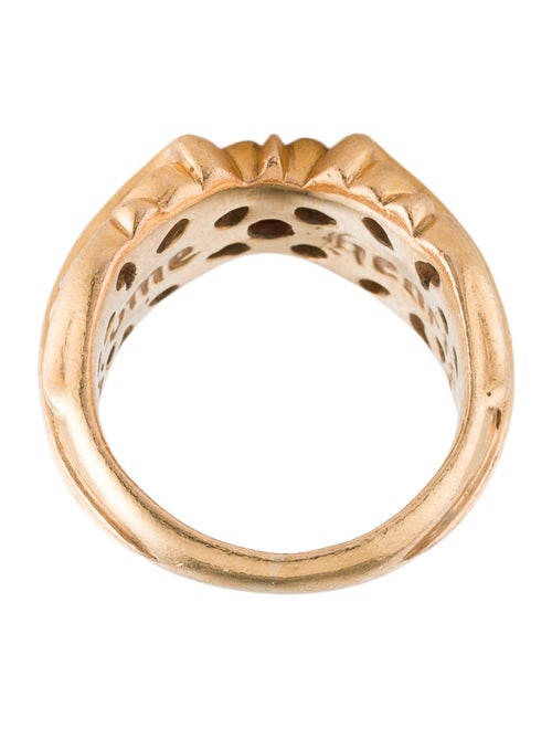 Chrome Hearts 22K Ruby Maltese Cross Band