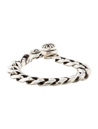 Chrome Hearts Maltese Cross Curb Link Chain Bracelet