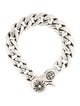 Chrome Hearts Maltese Cross Curb Link Chain Bracelet