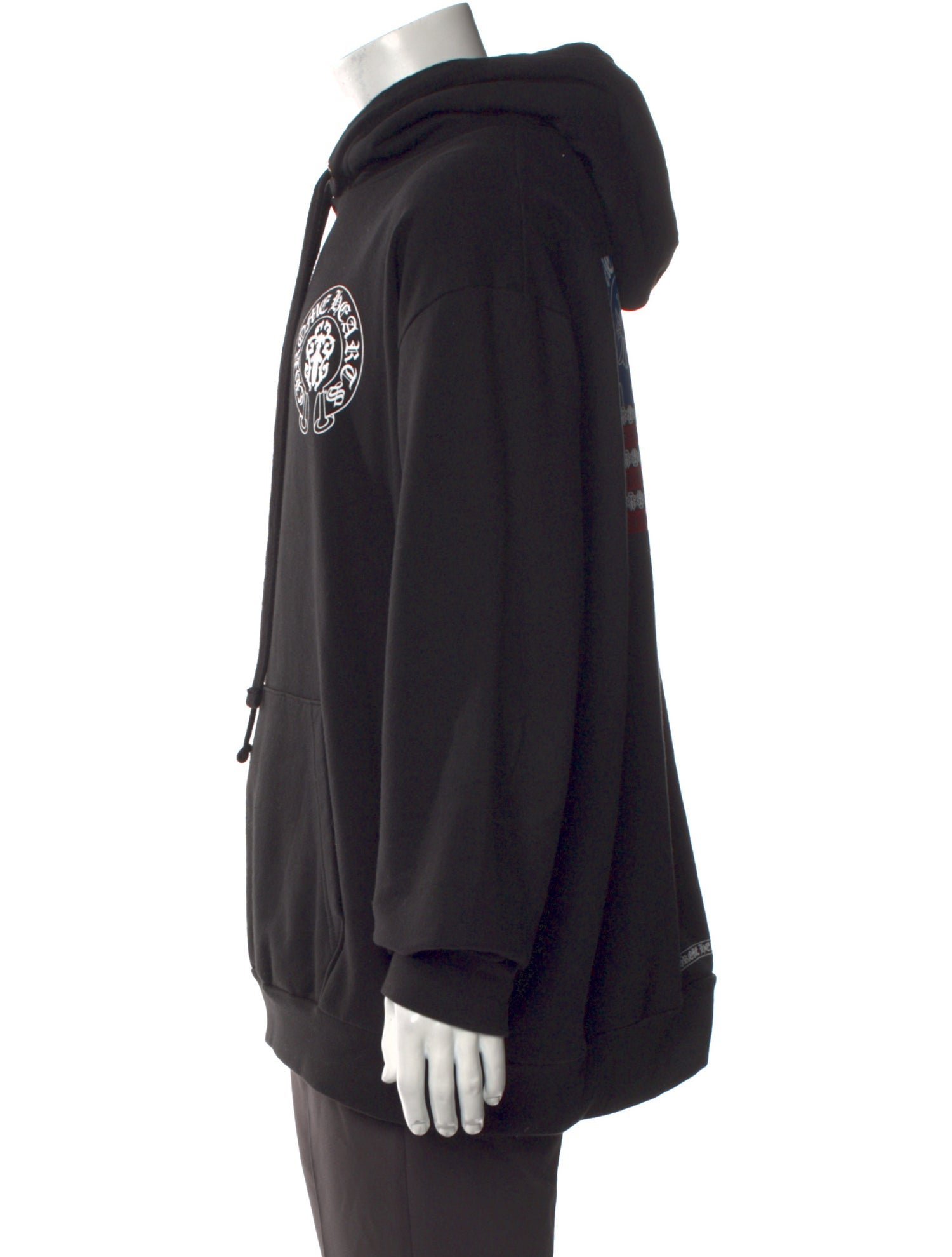 Chrome Hearts Dagger Flag Graphic Print Hoodie