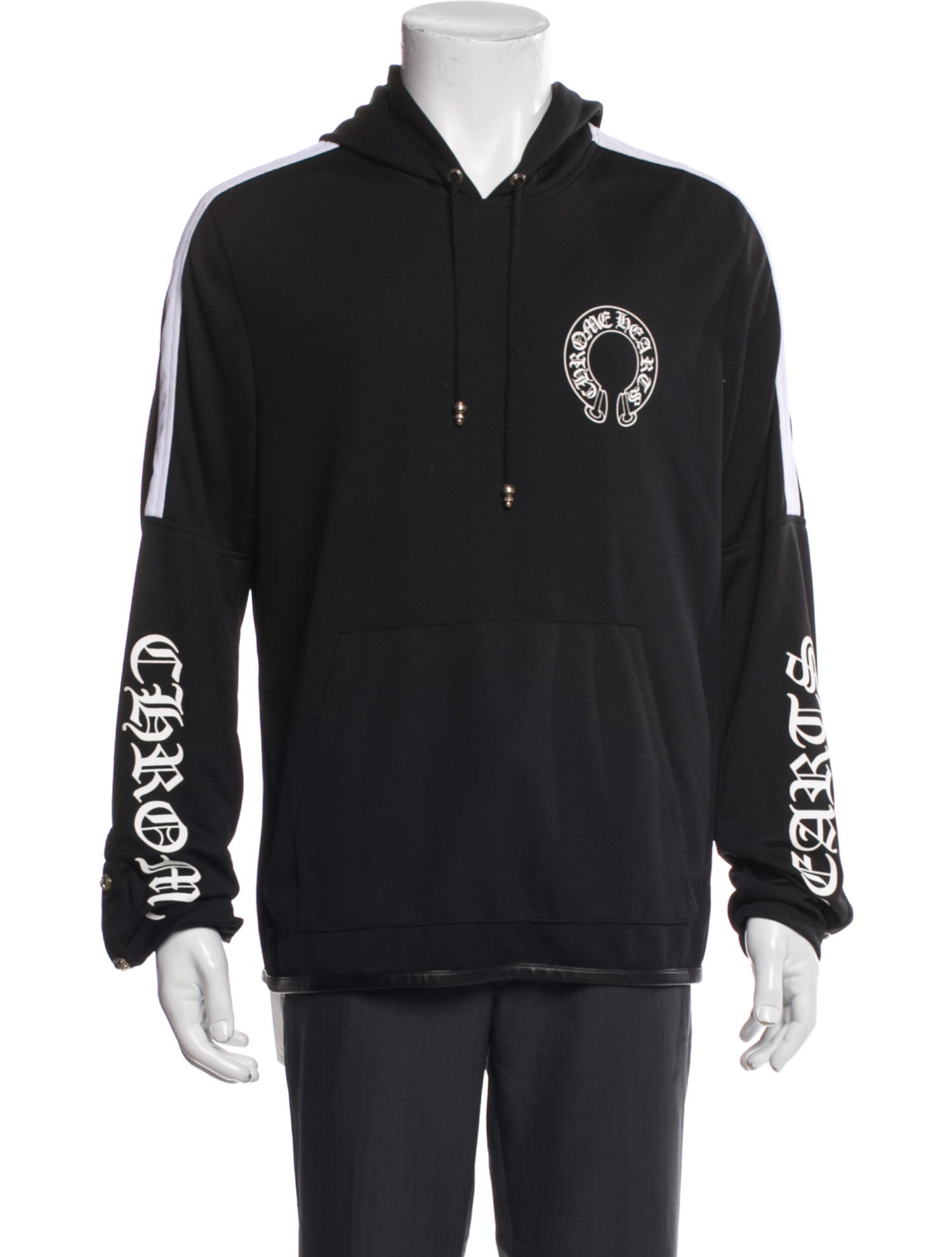 Chrome Hearts Track Graphic Print Hoodie