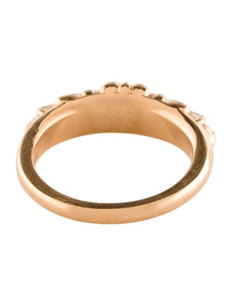 Chrome Hearts 22K Diamond Baby Classic Floral Cross Ring