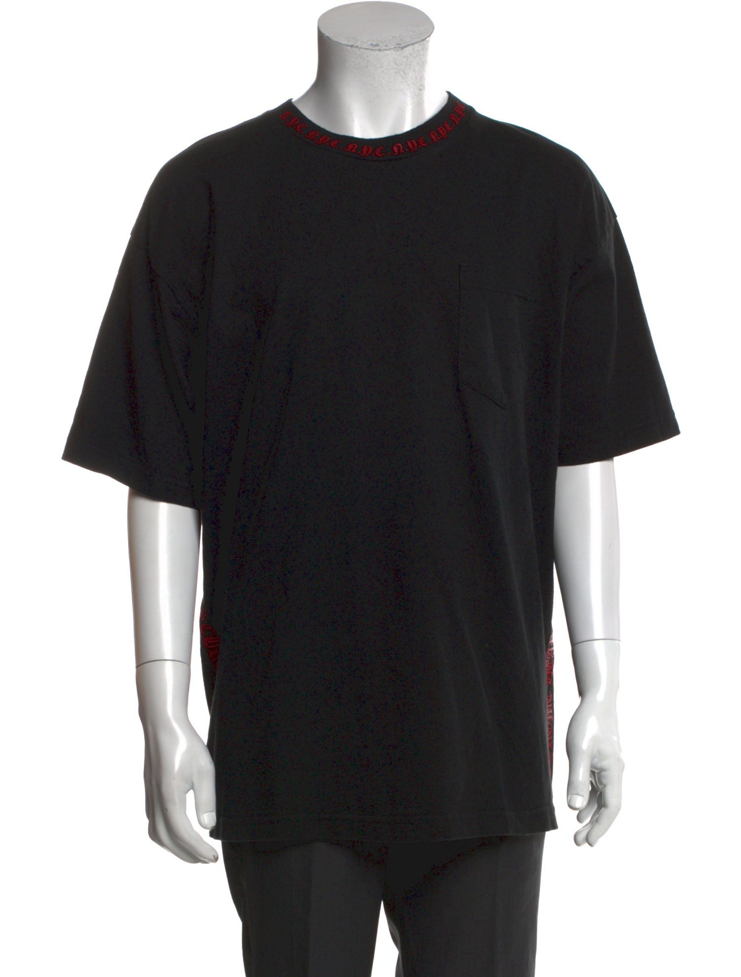 Chrome Hearts NYC Collar Crew Neck T-Shirt