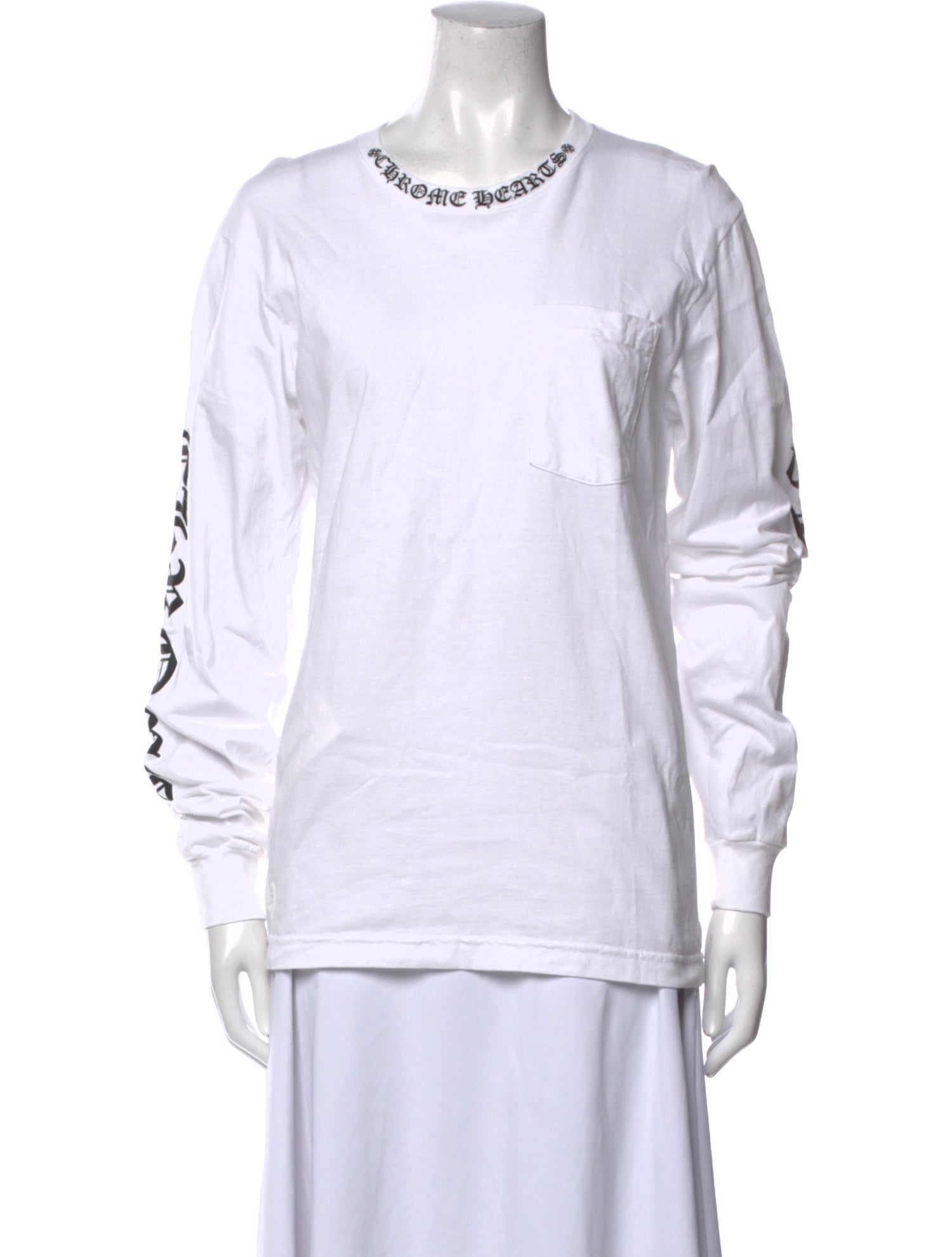 Chrome Hearts Neck Logo L/S Crew Neck Sweatshirt