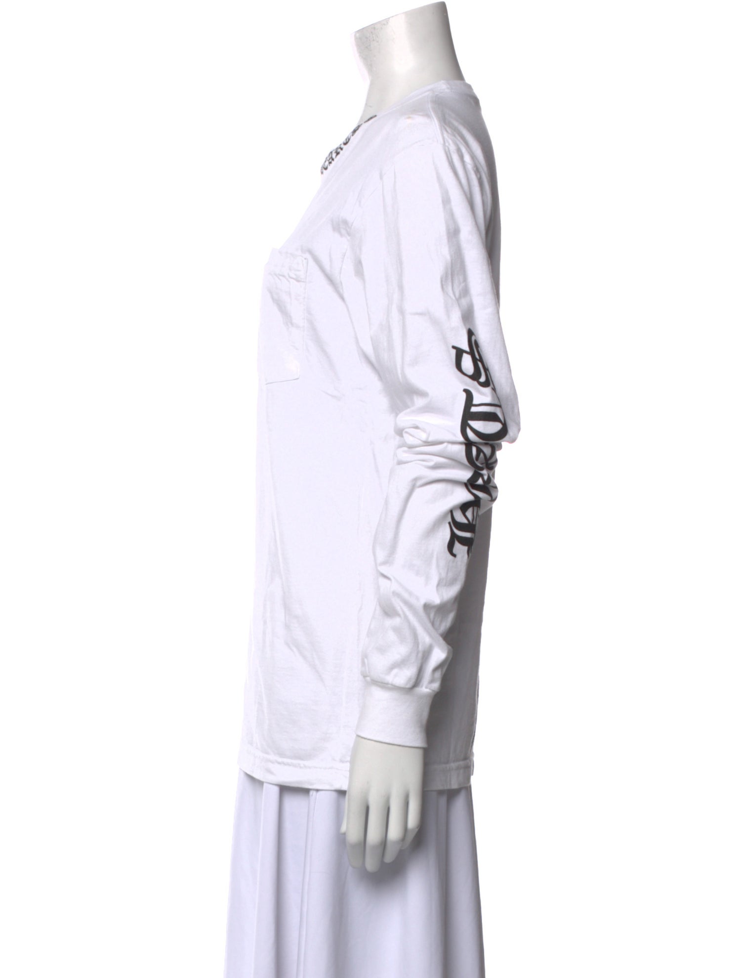 Chrome Hearts Neck Logo L/S Crew Neck Sweatshirt