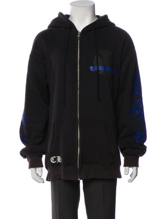 Chrome Hearts Maltese Cross Logo Graphic Print Hoodie