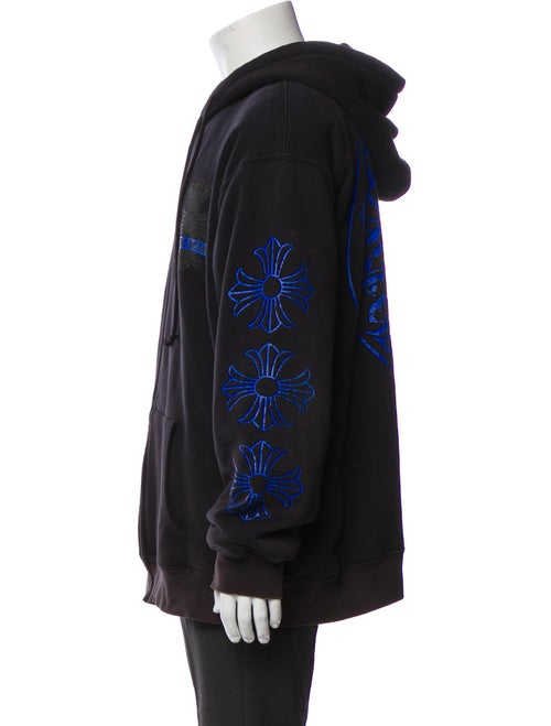 Chrome Hearts Maltese Cross Logo Graphic Print Hoodie