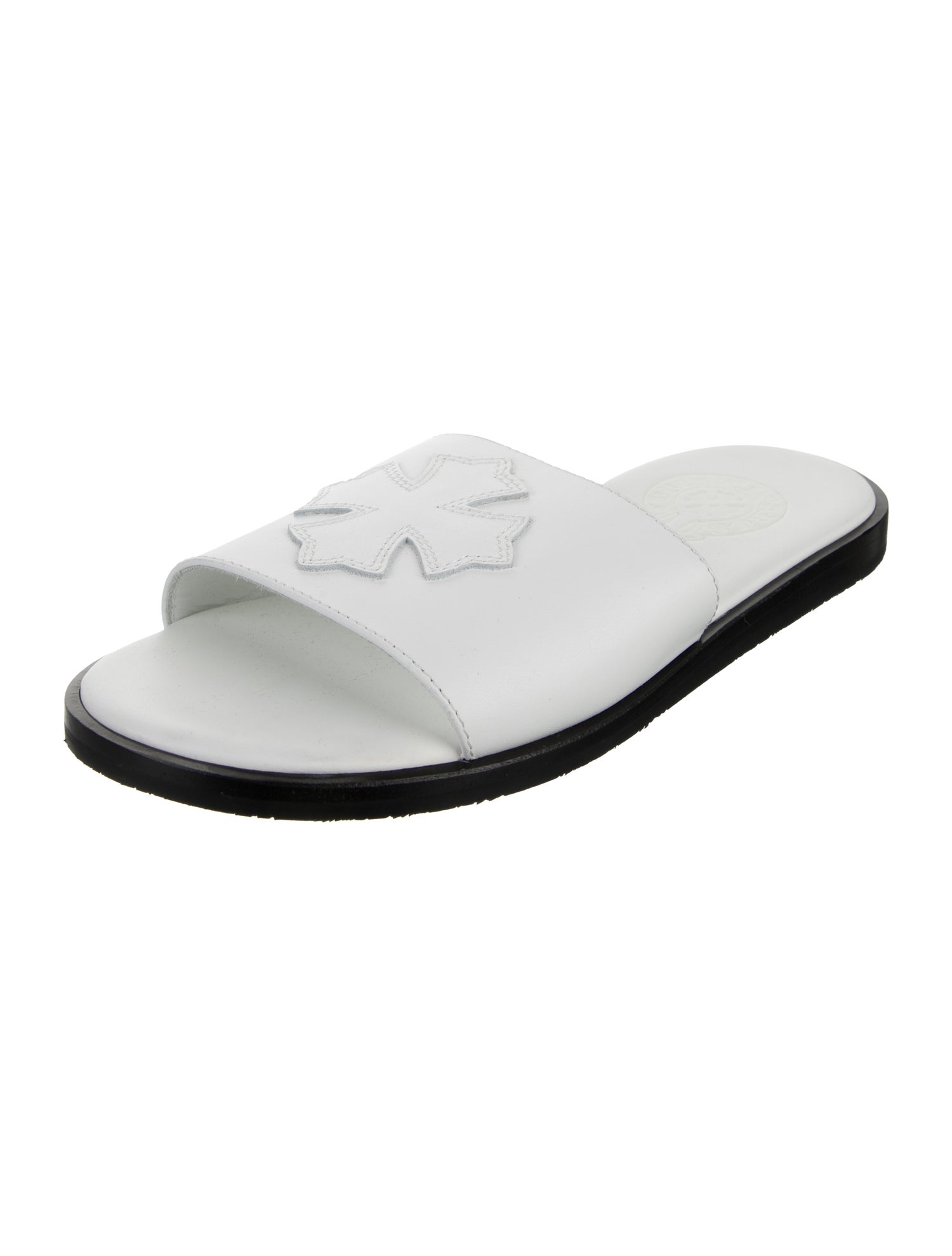 Chrome Hearts Leather Slides