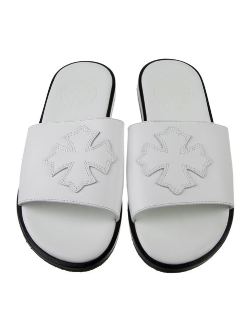 Chrome Hearts Leather Slides