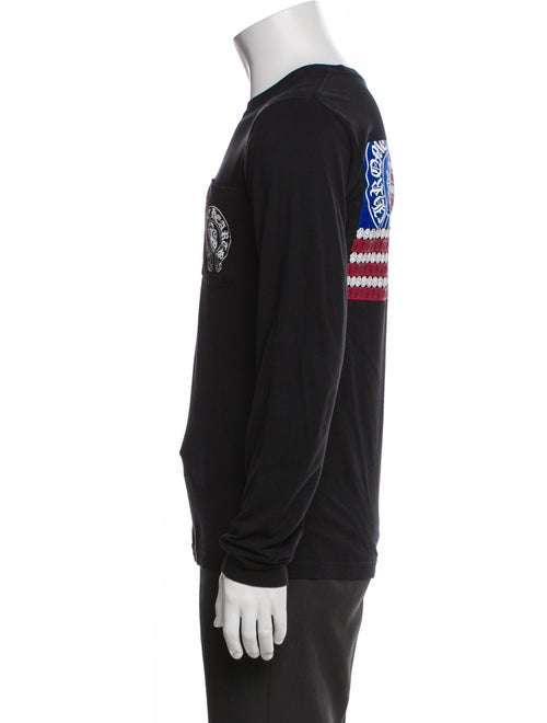 Chrome Hearts American Flag Graphic Print T-Shirt