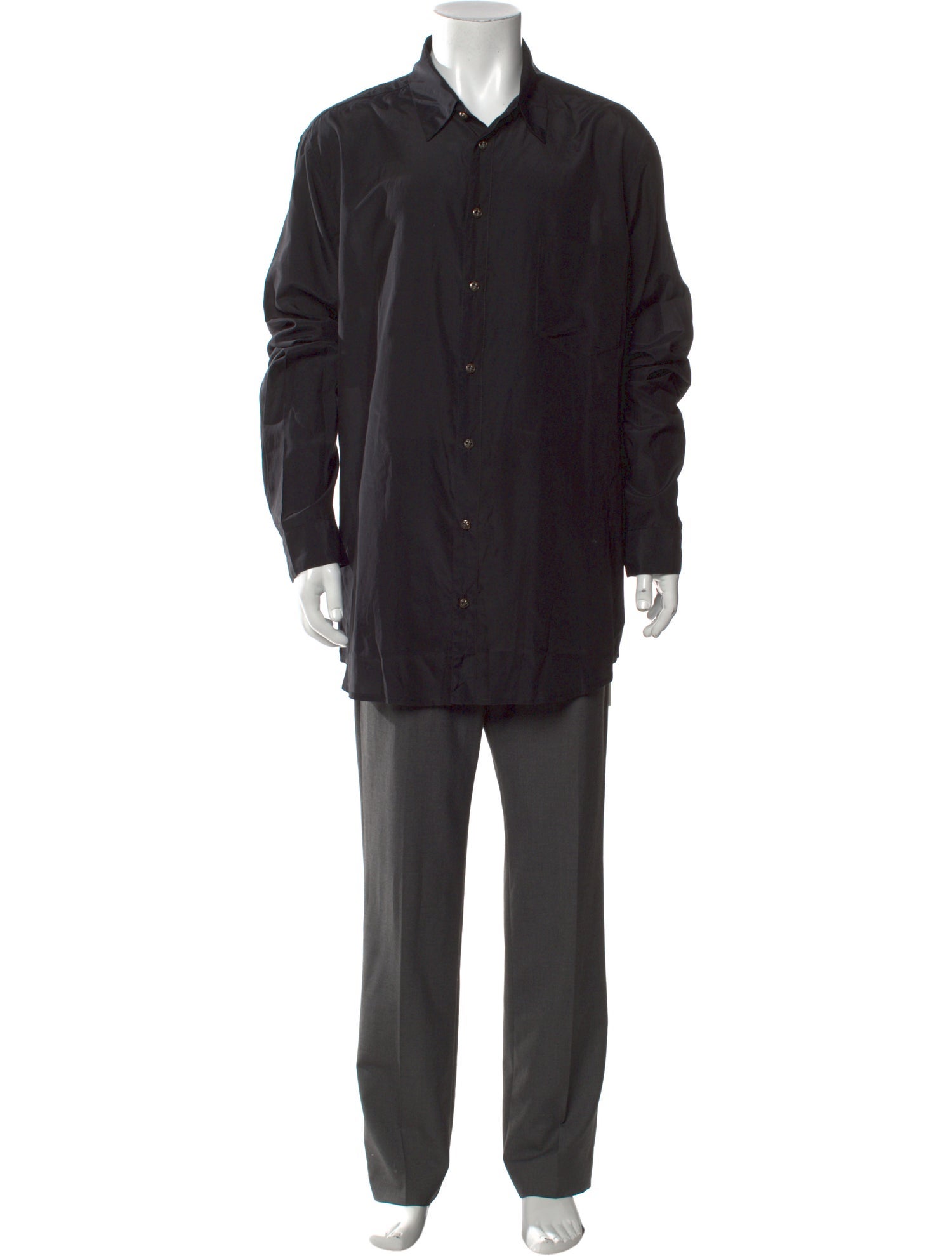 Chrome Hearts Silk Long Sleeve Shirt