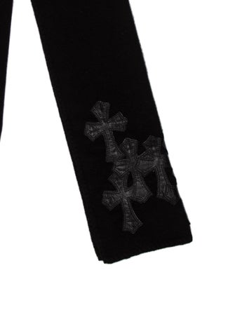 Chrome Hearts Leather Cemetery Cross Wool Shawl