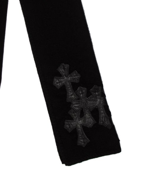 Chrome Hearts Leather Cemetery Cross Wool Shawl