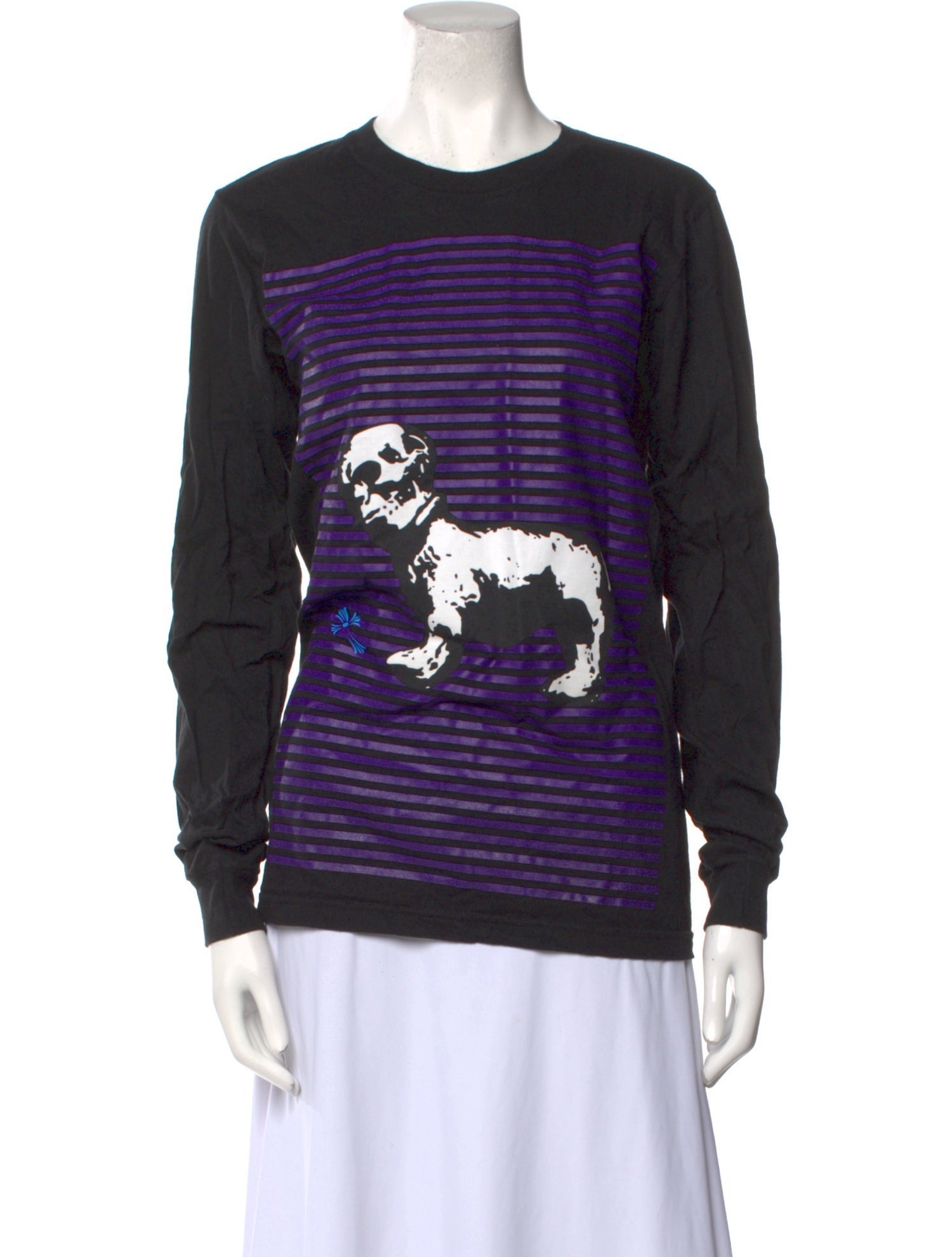 Chrome Hearts x Foti 'Skeleton Dog' Graphic Print Sweatshirt