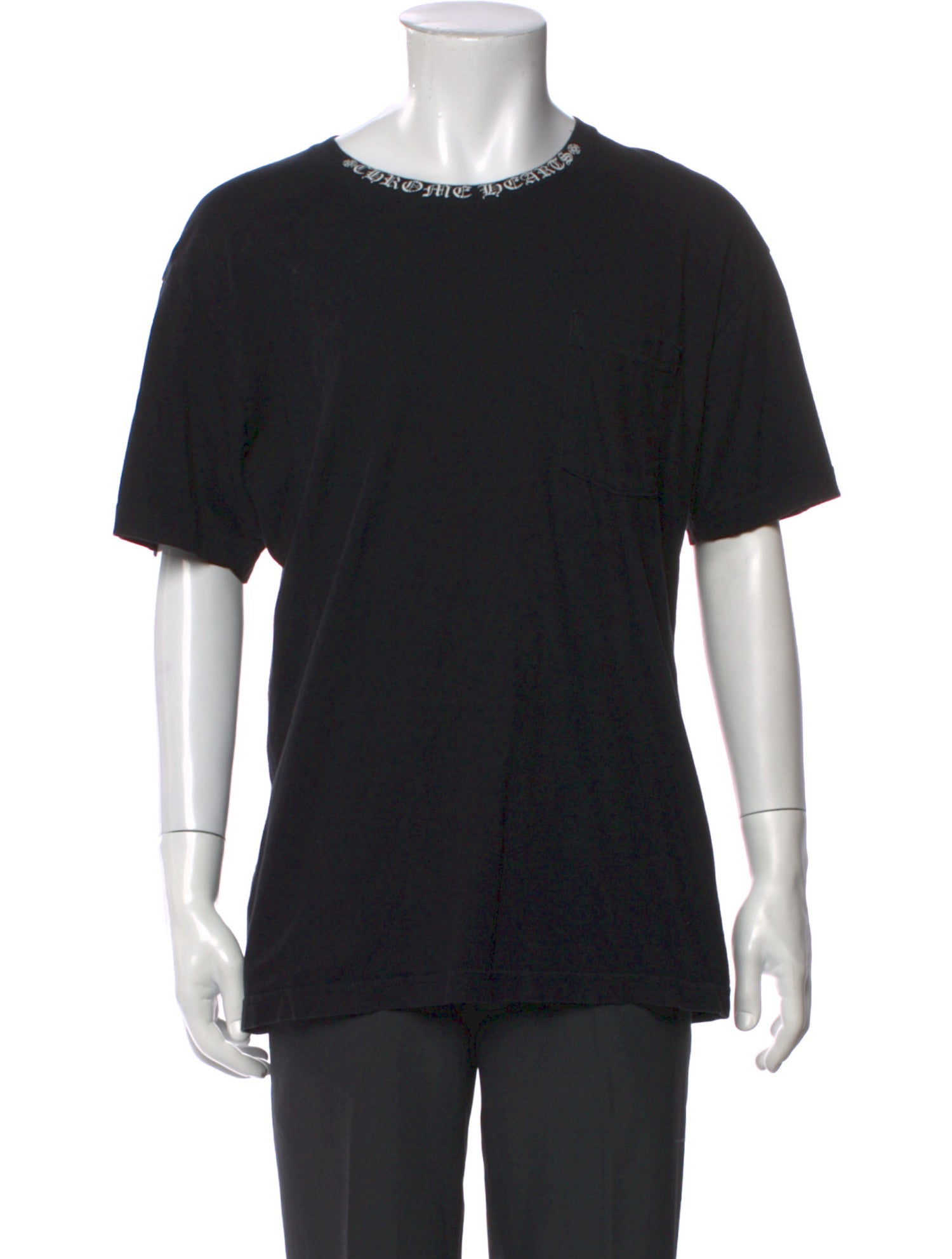 Chrome Hearts Collar Logo Crew Neck T-Shirt