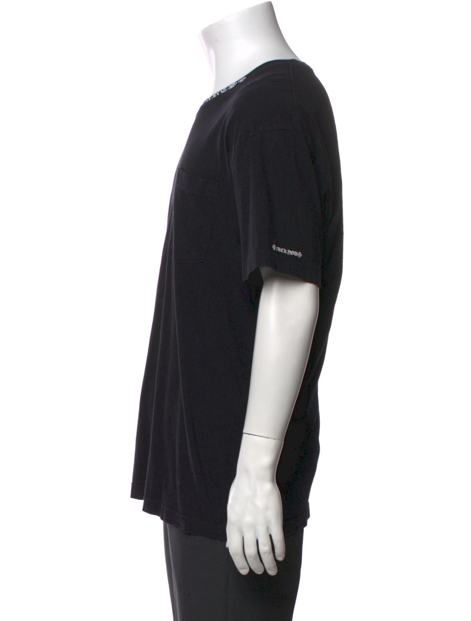 Chrome Hearts Collar Logo Crew Neck T-Shirt