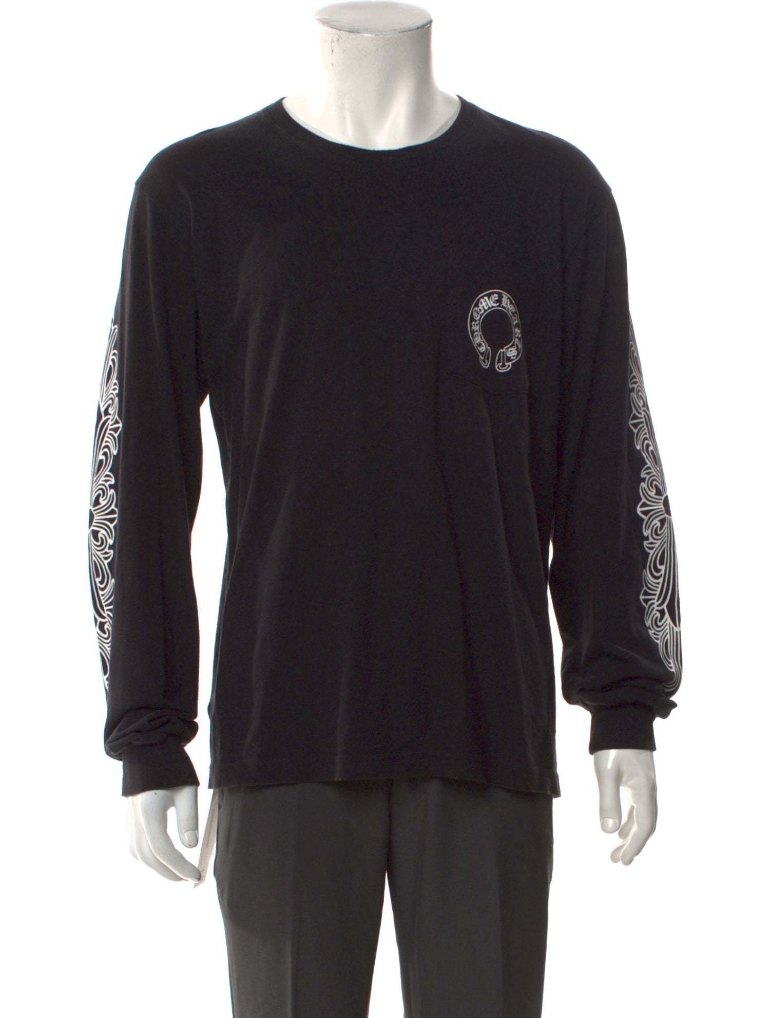 Chrome Hearts Horseshoe Logo Graphic Print T-Shirt