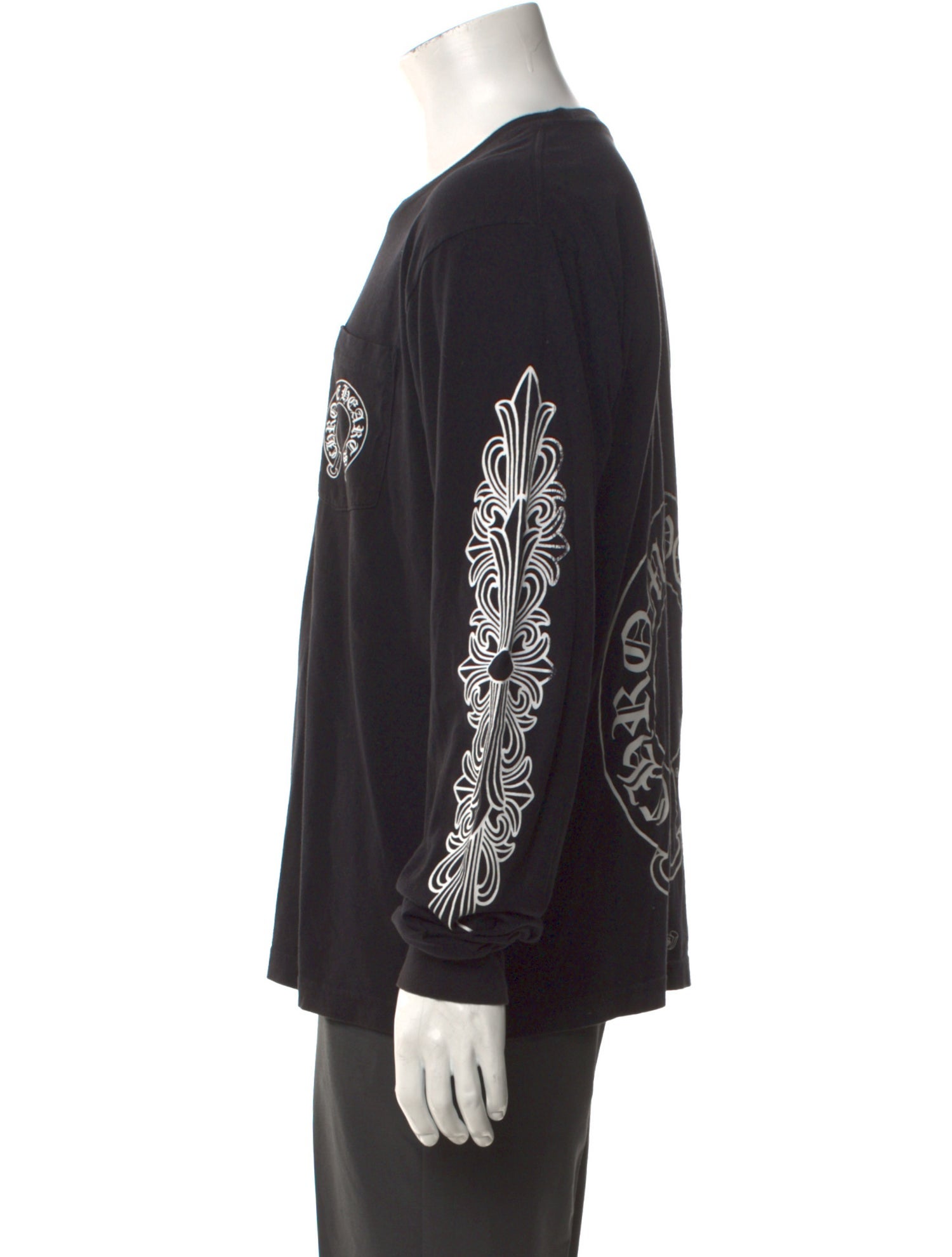 Chrome Hearts Horseshoe Logo Graphic Print T-Shirt