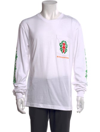 Chrome Hearts Los Angeles Dagger Logo Graphic Print T-Shirt