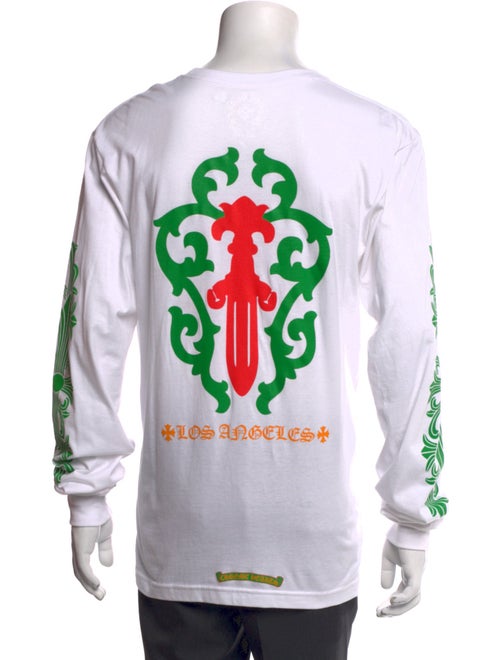 Chrome Hearts Los Angeles Dagger Logo Graphic Print T-Shirt