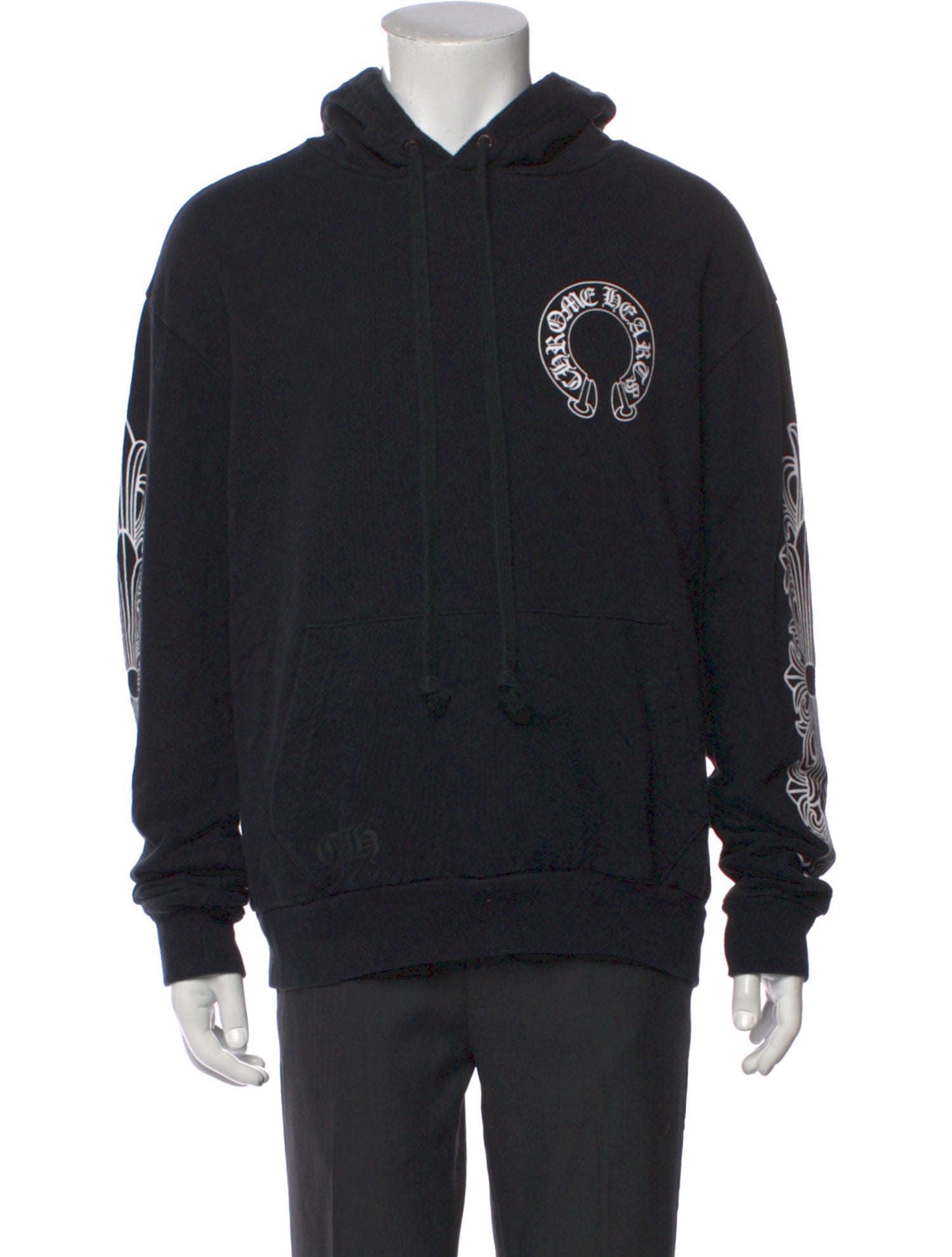 Chrome Hearts Horseshoe Graphic Print Hoodie