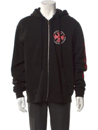 Chrome Hearts Cross Graphic Print Hoodie
