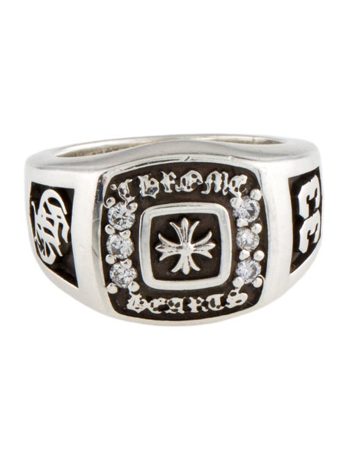 Chrome Hearts Diamond Champion 33 Signet Ring