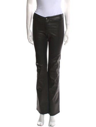 Chrome Hearts Leather Wide Leg Pants