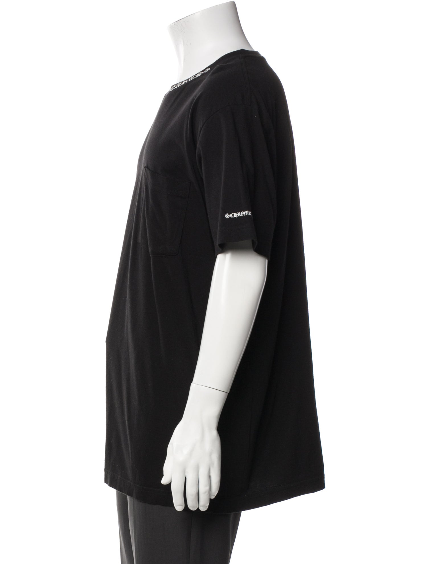 Chrome Hearts Collar Logo Crew Neck T-Shirt