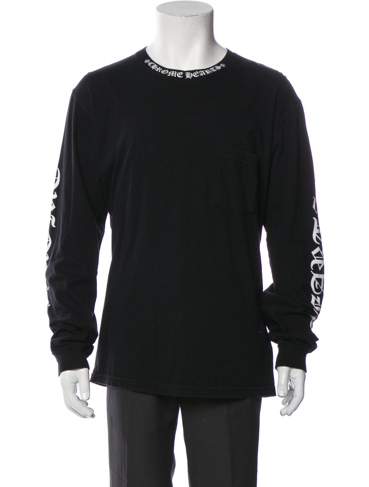 Chrome Hearts Neck Logo Graphic Print T-Shirt