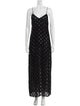 Chrome Hearts Velvet Cross Long Dress