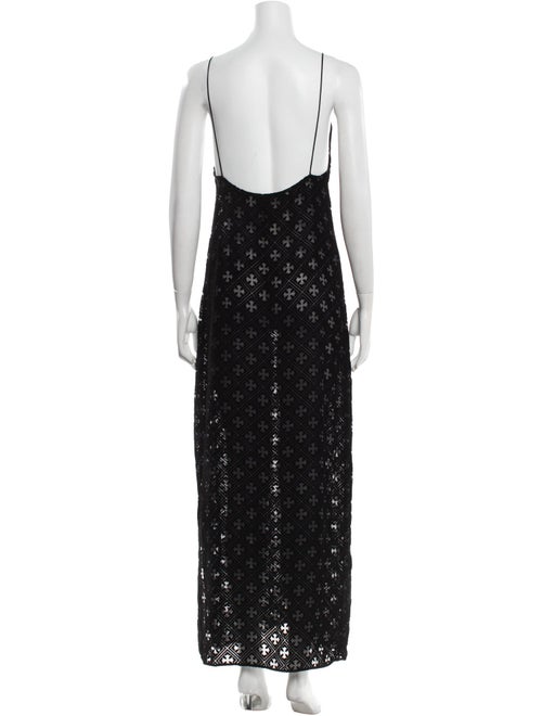 Chrome Hearts Velvet Cross Long Dress