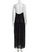 Chrome Hearts Velvet Cross Long Dress
