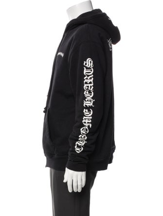 Chrome Hearts Thermal Lined 'Scroll' Crew Neck Hoodie