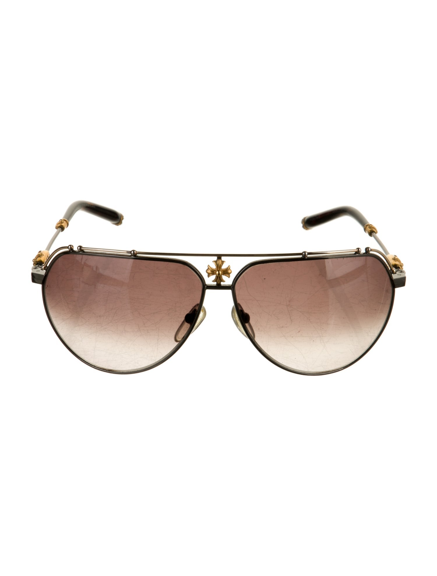 Chrome Hearts KUFANNAW II Aviator Sunglasses