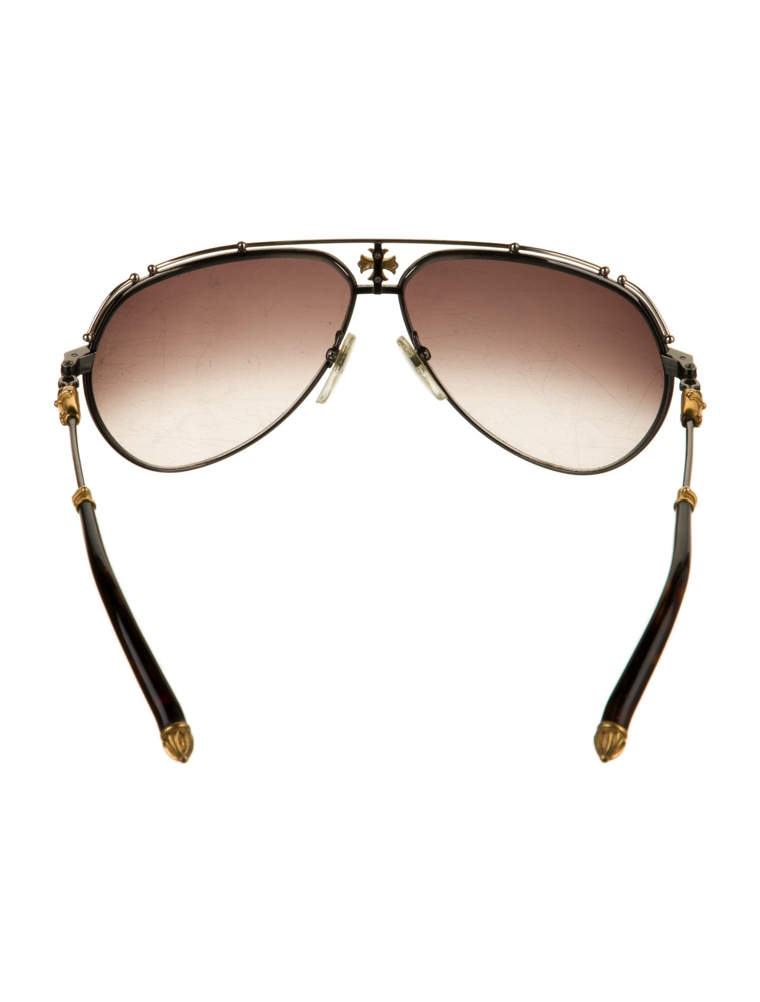 Chrome Hearts KUFANNAW II Aviator Sunglasses