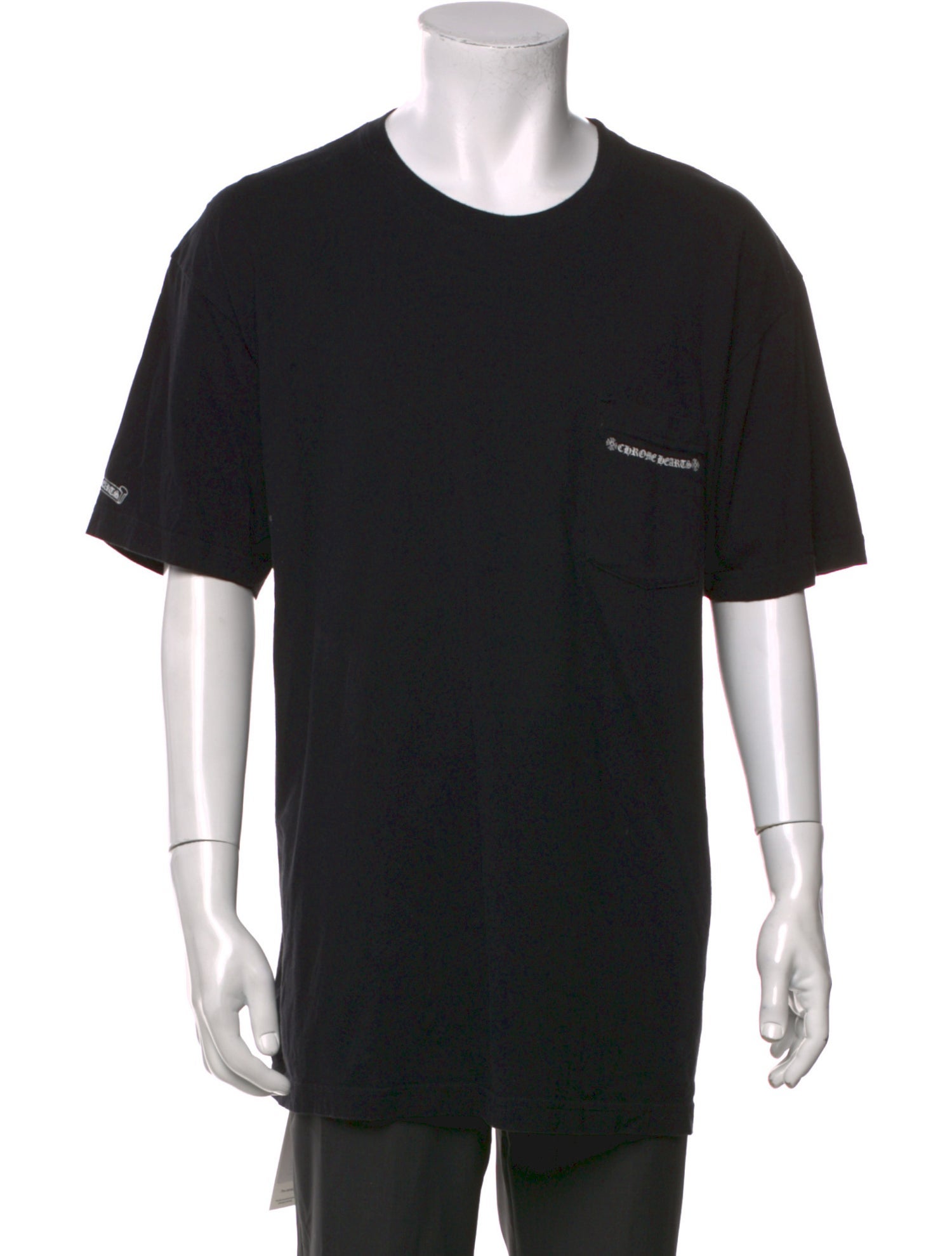 Chrome Hearts Cross Tire Tracks Graphic Print T-Shirt