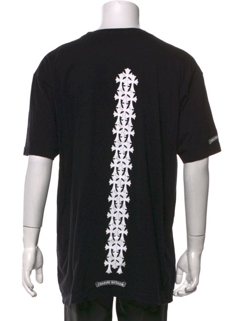 Chrome Hearts Cross Tire Tracks Graphic Print T-Shirt