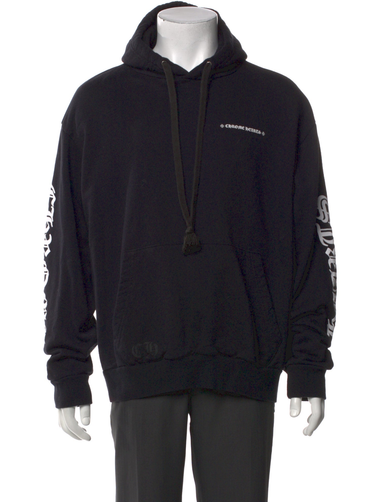 Chrome Hearts Cemetery Tire Track Graphic Print Hoodie