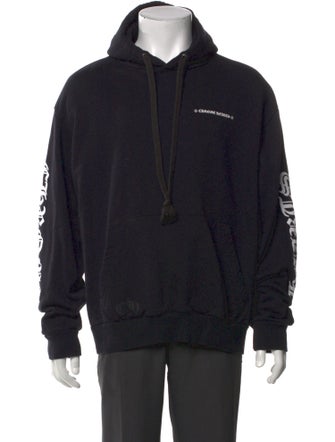 Chrome Hearts Cemetery Tire Track Graphic Print Hoodie