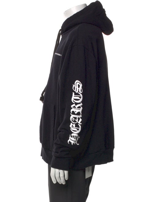 Chrome Hearts Cemetery Tire Track Graphic Print Hoodie