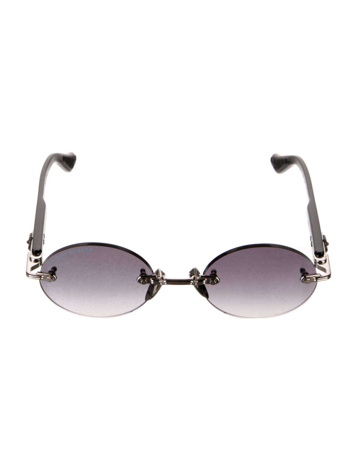 Chrome Hearts Deep III Round Sunglasses