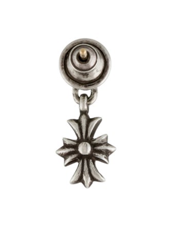 Chrome Hearts Stack Cross Single Drop Earring